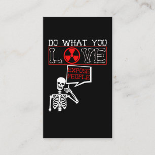 Radiology Humor Skeleton Xray Radiolog Visitkort