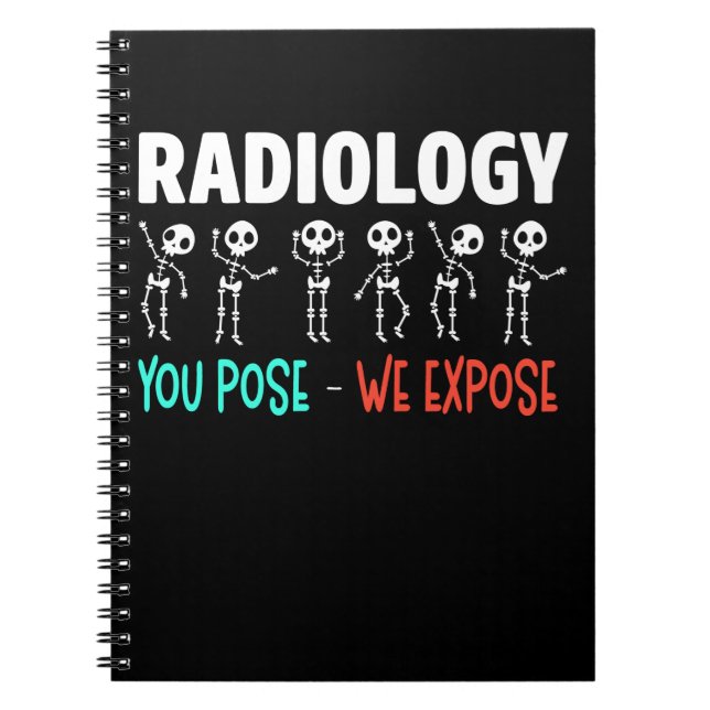 Radiology Humor Xray Skeletons Radiolog Anteckningsbok (Framsidan)