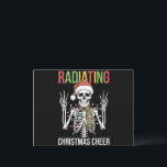 Radiology jultomten Skeleton Xray Technician Helg Vykort<br><div class="desc">Radiology Santa Skeleton Xray Technician Rad Tech</div>