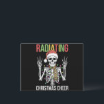 Radiology jultomten Skeleton Xray Technician Helg Vykort<br><div class="desc">Radiology Santa Skeleton Xray Technician Rad Tech</div>
