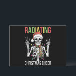 Radiology jultomten Skeleton Xray Technician Julkort<br><div class="desc">Radiology Santa Skeleton Xray Technician Rad Tech</div>