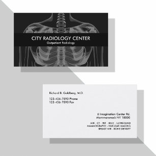 Radiology Lab-Affärskort Visitkort