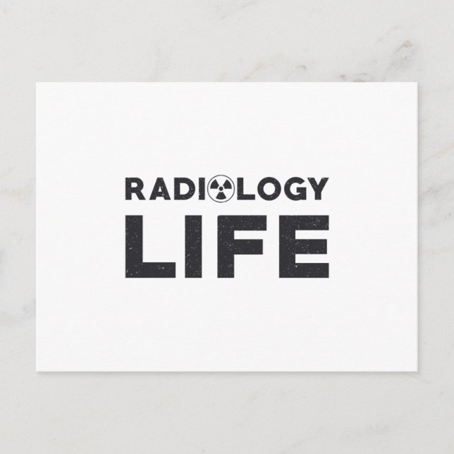 Radiology Life Rad Techs Technolog X-Ray Tech Vykort (Framsida)