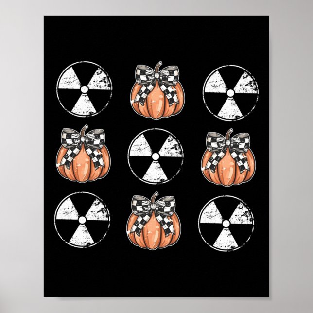 Radiology Pumpkin Coquette Fall Autumn Xray Tech H Poster (Framsidan)