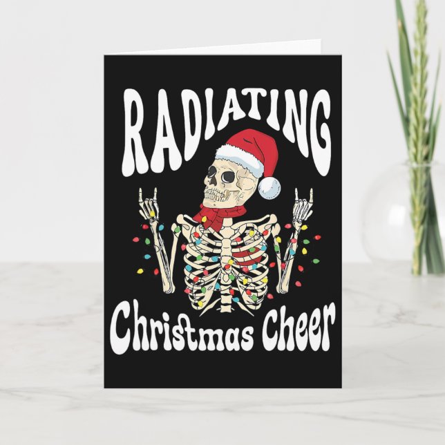 Radiology Radiating Christmas Cheer X-ray Rad Tech Kort (Framsida)