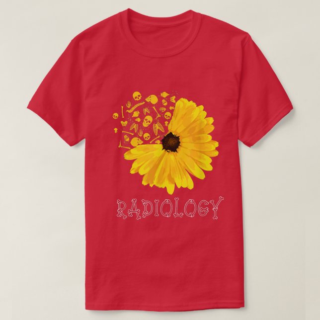 Radiology SunFlower Tech Radiologist X-Ray Radiogr T Shirt (Design framsida)