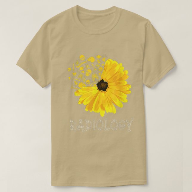 Radiology SunFlower Tech Radiologist XRay Radiogra T Shirt (Design framsida)