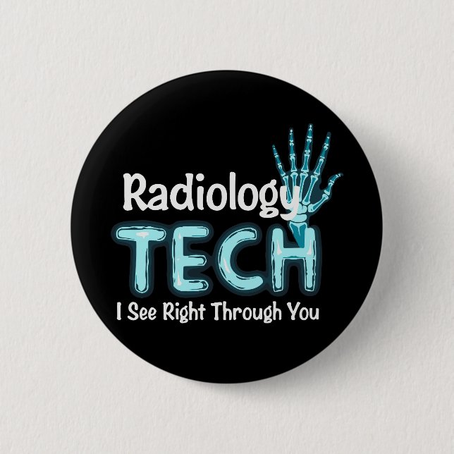 Radiology Tech Humor X Ray Knapp (Framsida)