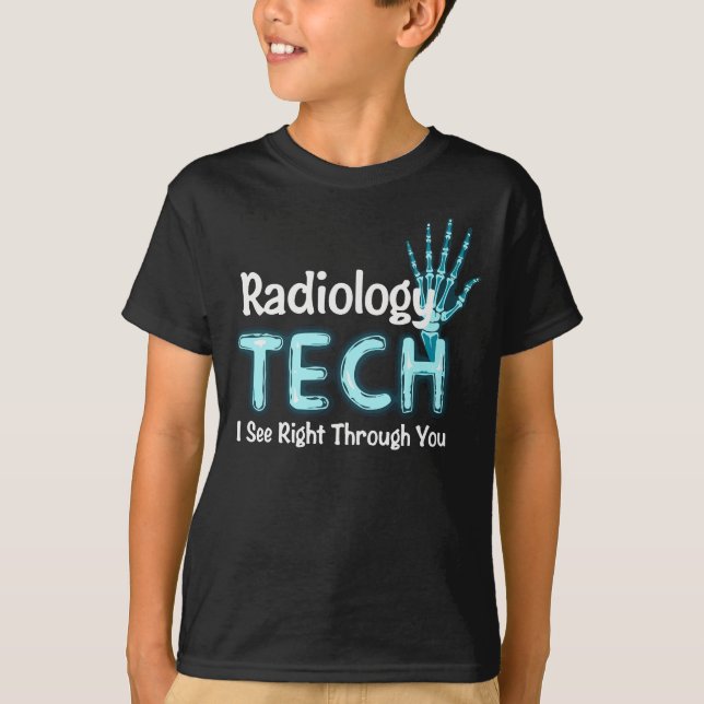Radiology Tech Humor X Ray T Shirt (Framsida)
