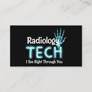 Radiology Tech Humor X Ray Visitkort