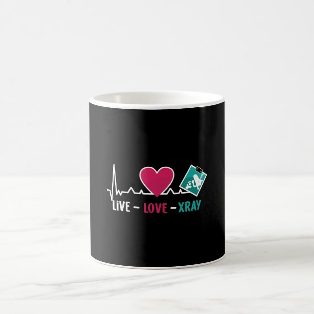 Radiology Tech Live Love Xray Nurse Technologist Kaffemugg (Center)