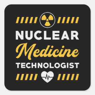 Radiology Tech Nuclear Medicine Technolog Xray Fyrkantigt Klistermärke