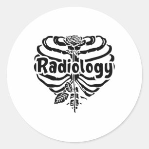 Radiology Tech Rad Nurse Flower Technolog Xray Runt Klistermärke