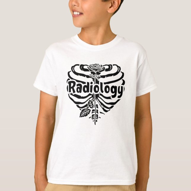 Radiology Tech Rad Nurse Flower Technolog Xray T Shirt (Framsida)