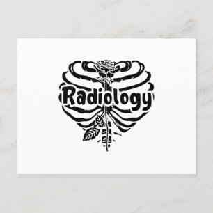 Radiology Tech Rad Nurse Flower Technolog Xray Vykort