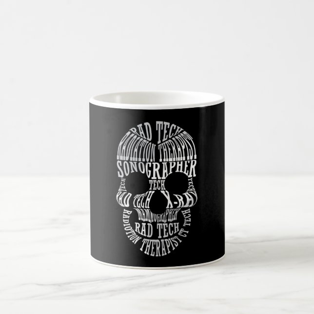 Radiology Tech Rad Tech Skull-teknikern Xray Kaffemugg (Center)