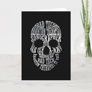 Radiology Tech Rad Tech Skull-teknikern Xray Kort