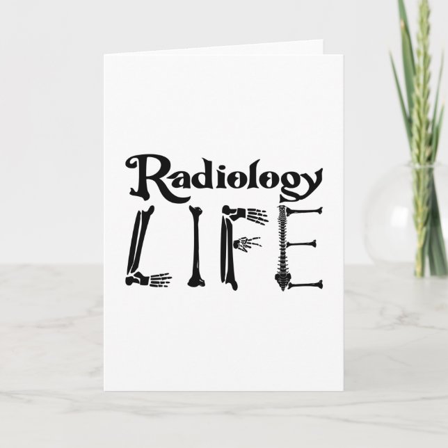 Radiology Tech Radiology Life Technolog Xray Kort (Framsida)