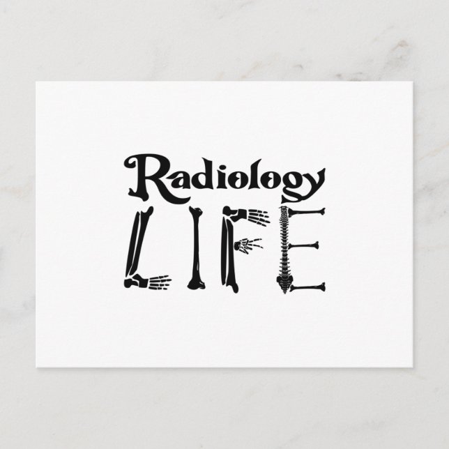 Radiology Tech Radiology Life Technolog Xray Vykort (Framsida)