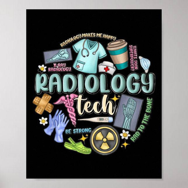 Radiology Technician Christmas Rad Tech X-ray Tech Poster (Framsidan)
