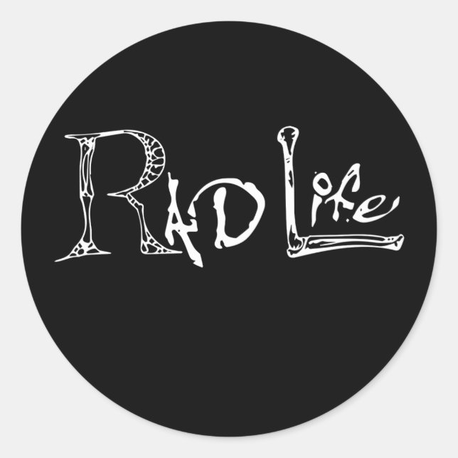 Radiology Technolog Rad Life Runt Klistermärke (Framsida)