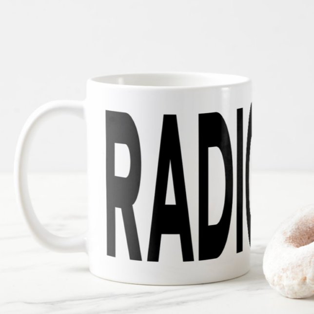 RADIOLOGY Typography Medical Imaging Gift Kaffemugg (Skapare uppladdad)