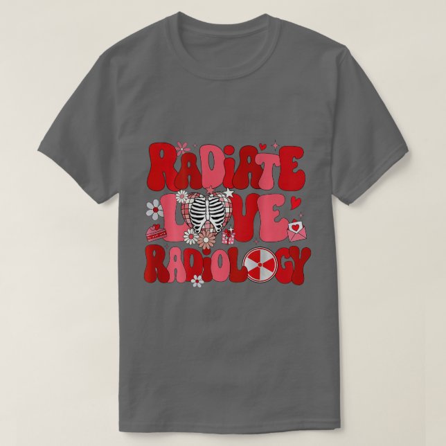 Radiology Valentiness RAD Tech Radiology Nurse VDa T Shirt (Design framsida)