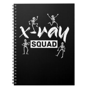 Radiology Xray Skeleton Squad Funny Radiolog Anteckningsbok