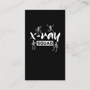 Radiology Xray Skeleton Squad Funny Radiolog Visitkort