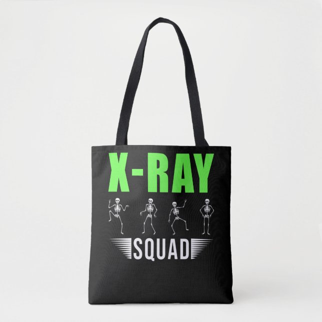 Radiology Xray Skeletons Funny Radiologist Squad Tygkasse (Framsida)