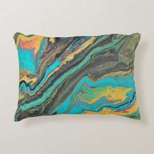 Radion Kung 3 Turquise Abstrakt accent Pillow Prydnadskudde
