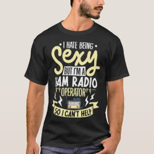 Radiooperatör amateur radio (inkr. radiooperatör) t shirt