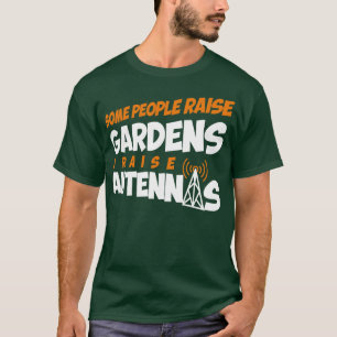 Radiooperatör justerar antennham-radiogåva (1) t shirt