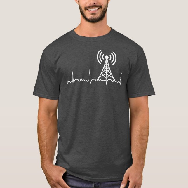 Radiooperatör (Radio Sunset HAM Radio Gift) T Shirt (Framsida)
