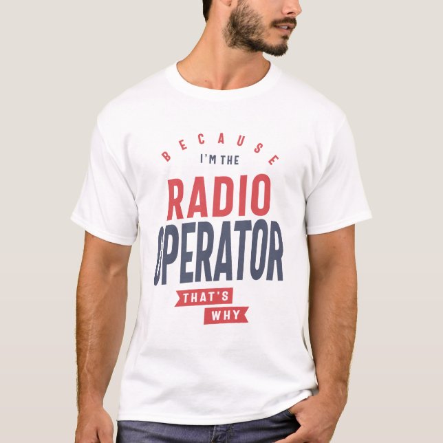Radiooperatör T Shirt (Framsida)