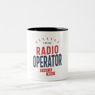 Radiooperatör Två-Tonad Mugg
