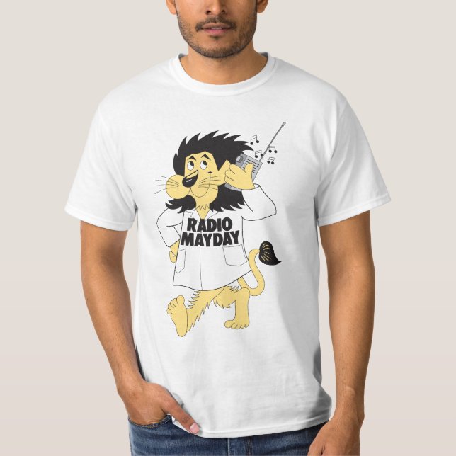 Radiosände (den grundläggande) lejona T-tröja för T-shirt (Framsida)