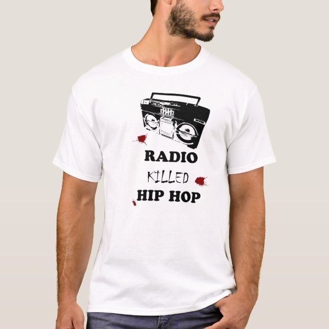 Radiosände dödad hip hop tröja (Framsida)