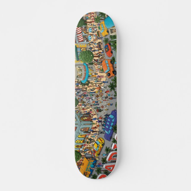 RADIOSÄNDE DREV SKATEBOARD BRÄDA 20 CM (Framsida)