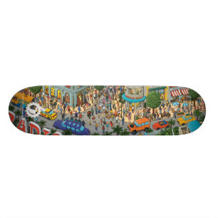 RADIOSÄNDE DREVSICKS: PEDAL- LAGER ver. Skateboard Bräda 20,5 Cm