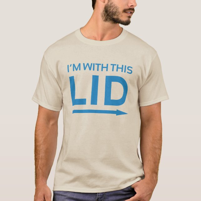 "Radiosände jag förmiddagen MED DETTA högra LOCK" T-shirt (Framsida)