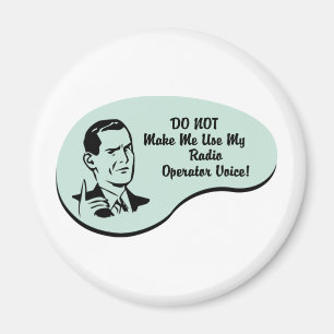 Radiosände operatören uttrycker magnet