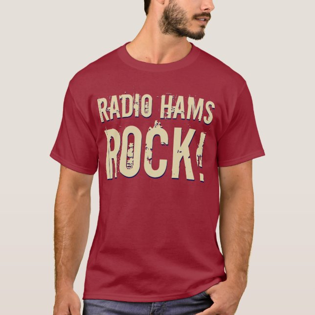 "Radiosände skinkasten!", Manar T-tröja (mörk) T Shirt (Framsida)