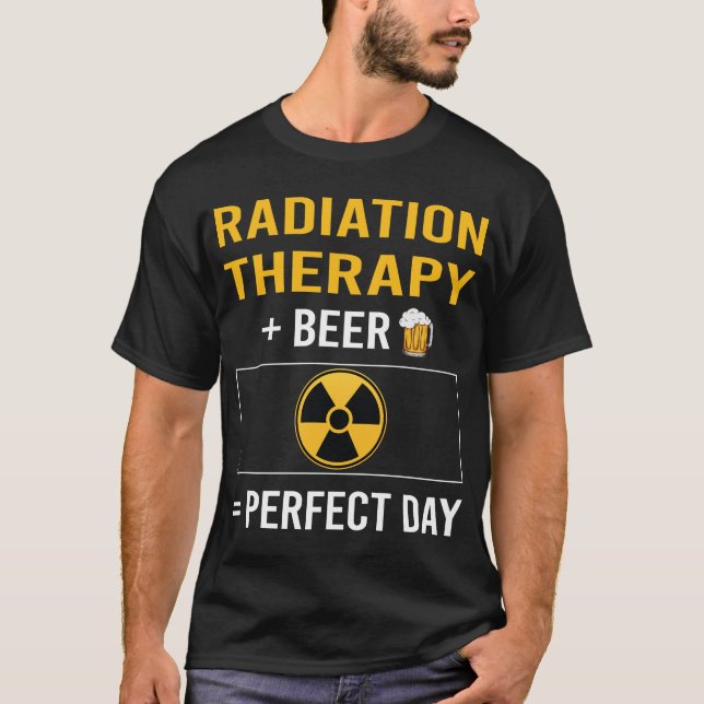 Radioterapi vid bestrålningsdagars strålbehandling t shirt (Framsida)