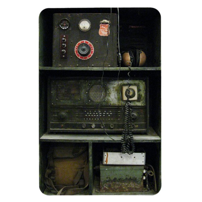 Radioutrustning för militär Vintage Magnet (Vertikal)
