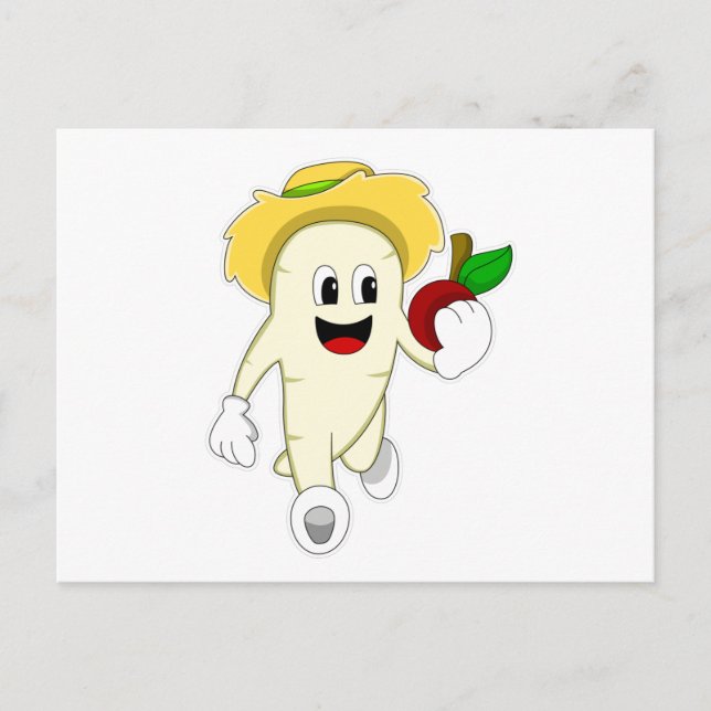 Rädisa som bonde med frukt vykort (Framsida)