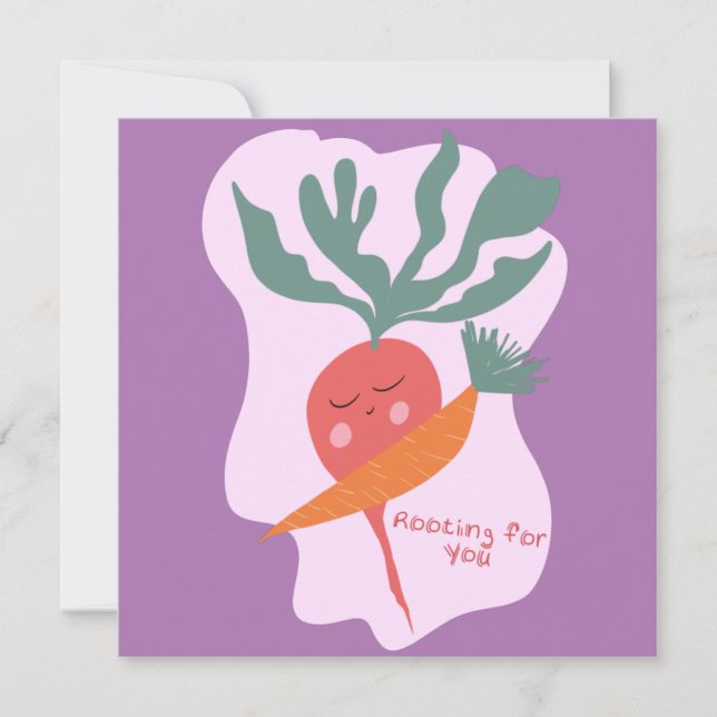 Radish and Carrot Get well Postcard (Framsida)