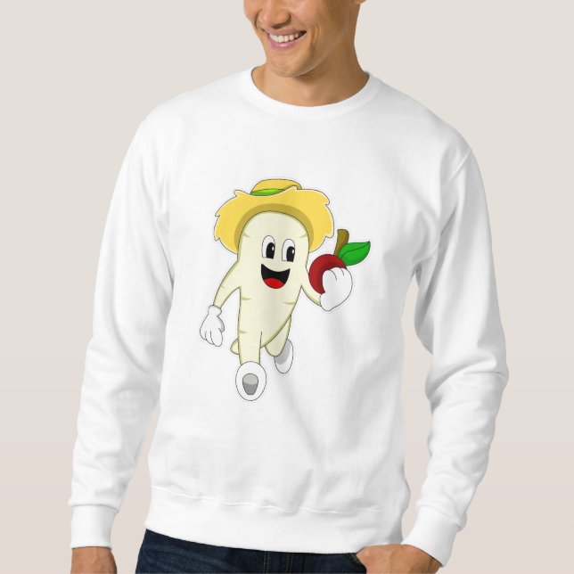 Radish as Farmer with Fruit Lång Ärmad Tröja (Framsida)