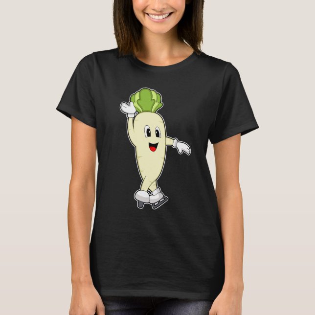 Radish Ice-skridskor T Shirt (Framsida)