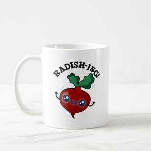 Radish-ing Funny Veggie Radish Pun Kaffemugg